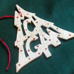 Michigan ornament, tree shaped image 4