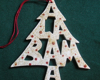 Alabama ornament, tree shaped