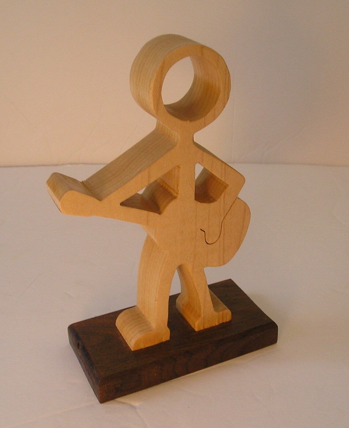 Stick Figure Guitarist Guitar Scroll Saw Cut Out Musical Etsy
