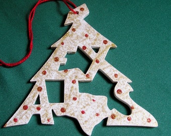 Texas ornament, tree shaped