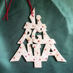 Virginia ornament, tree shaped image 1