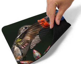 Ruby Throated Hummingbird Mouse Pad