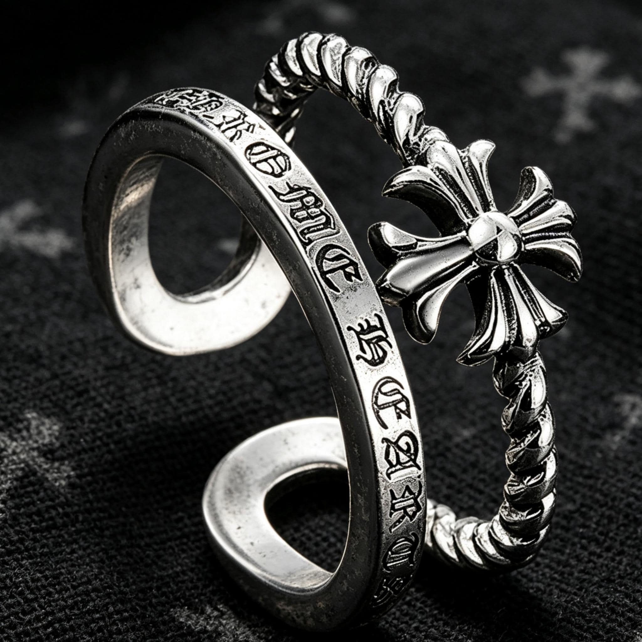 Adjustable Chrome Hearts Rings - Etsy