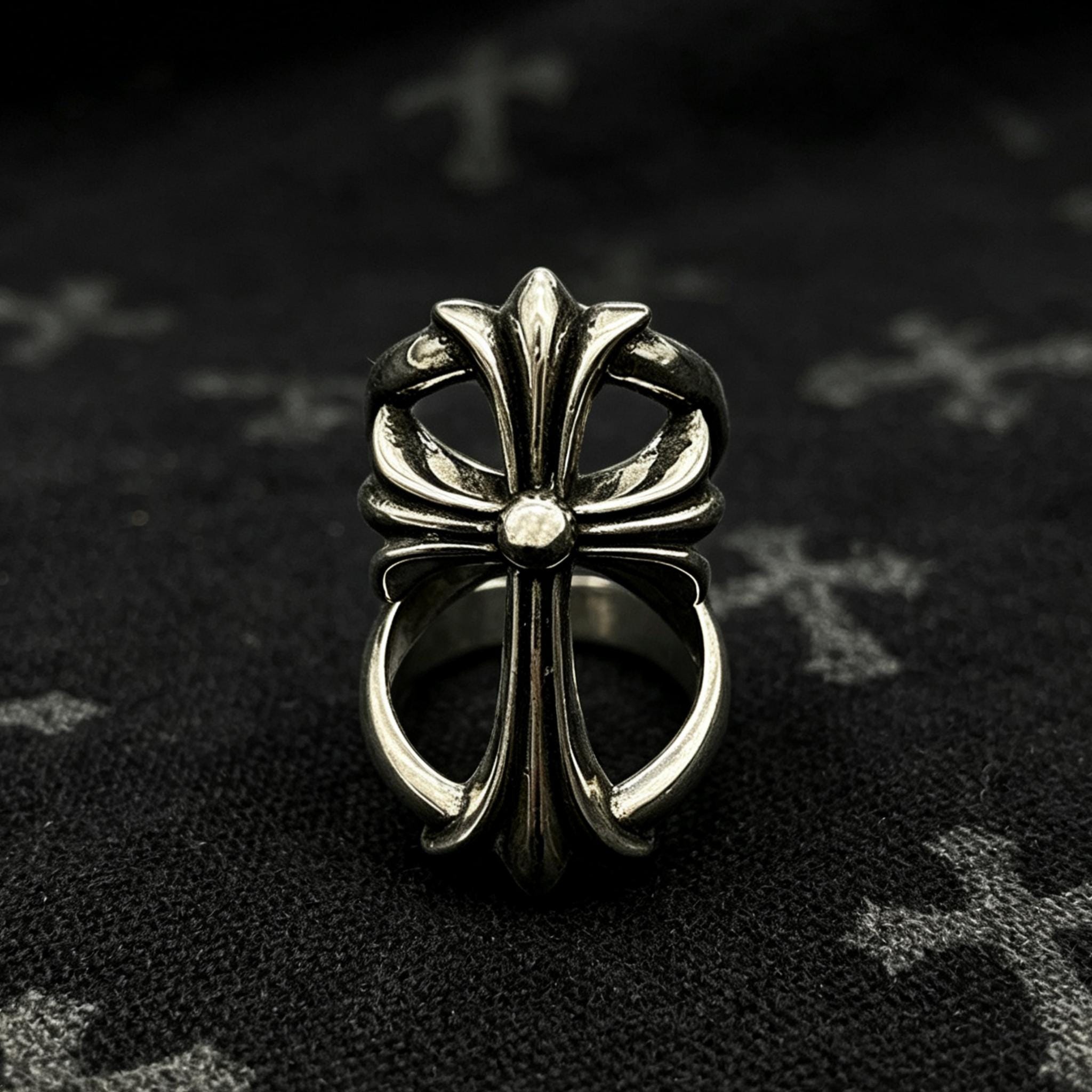 Chrome Hearts Infinity Cross Ring - Etsy