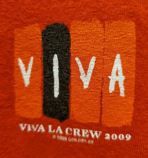Vintage T Shirt Cold Play Local Crew Viva Tour Siz