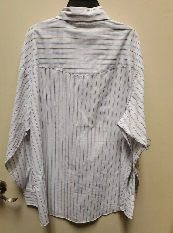 Vintage Ely Cattleman Men's XL Striped Long Shirt… - image 2