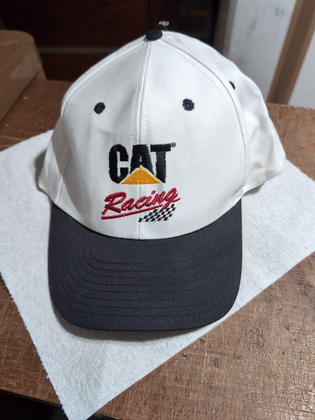 Caterpillar Cat Racing Snapback Black Hat - Etsy