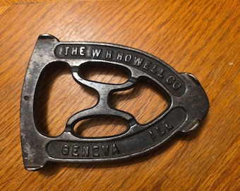 IR2 De W.H. Howell Co. Geneva Ill Sad gietijzeren onderzetters