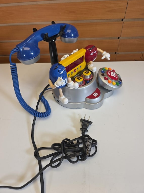Mm8 Vtg M&M'S Animated Talking Dial Telephone Radio Alarm Clock - Etsy
