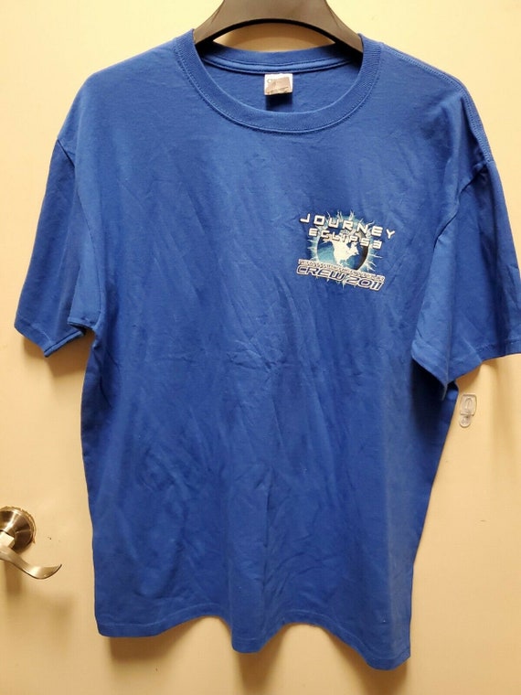 Journey 2011 North American Tour Crew T Shirt Blu… - image 1