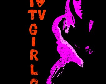 Heart TV Girl Shirt, Indie Pop Rock Tee, Retro Y2K Graphic T-Shirt, Soft Cotton Unisex Band Merch
