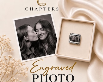 Charm personalizado con foto para pulsera italiana / Eslabón con foto grabada