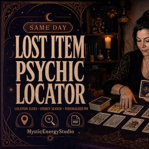 Lost Item Psychic Reading, Intuitive Object Finder, Missing Belonging Energy Search, Same Day Insight