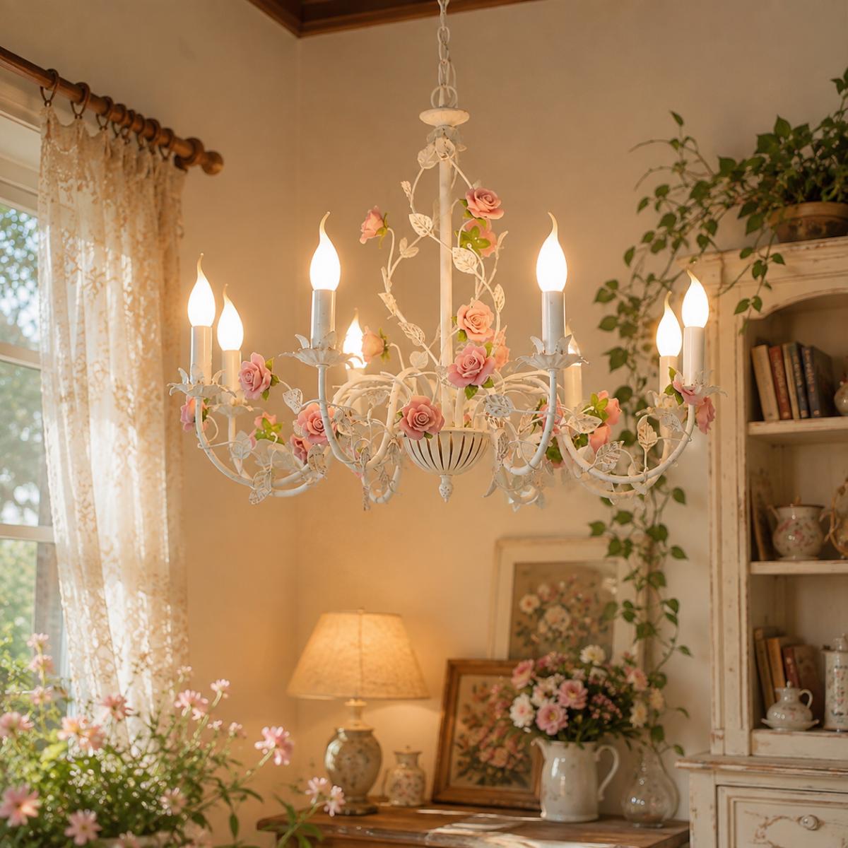 Light Fixtures Ceiling Shabby Chic - Etsy