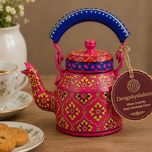 Indian Handpainted Pot - Etsy