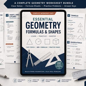 Riassunto delle formule di geometria, trigonometria e triangolo (download in PDF)