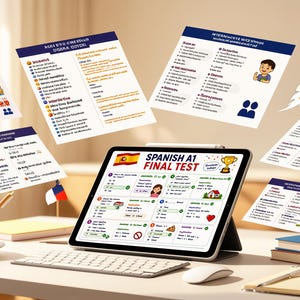 Buntes Spanisch A1 PDF Arbeitsbuch mit interaktiven Lernaktivitäten und Sofort-Download Bild 5