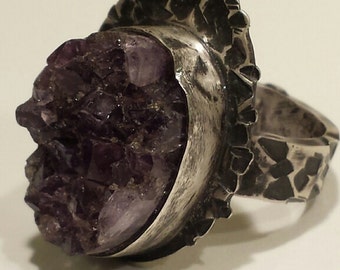Amethyst Points Ring