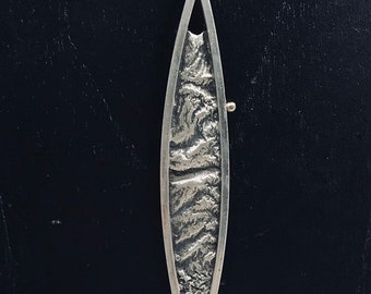 Reticulated Sterling Silver Pendant.