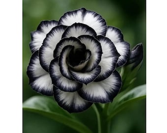 Desert Rose Black Fang Plant | Rare Adenium Obesum Live Succulent | Exotic Dark Bloom Plant | Bonsai Style Houseplant | Tropical Patio Decor