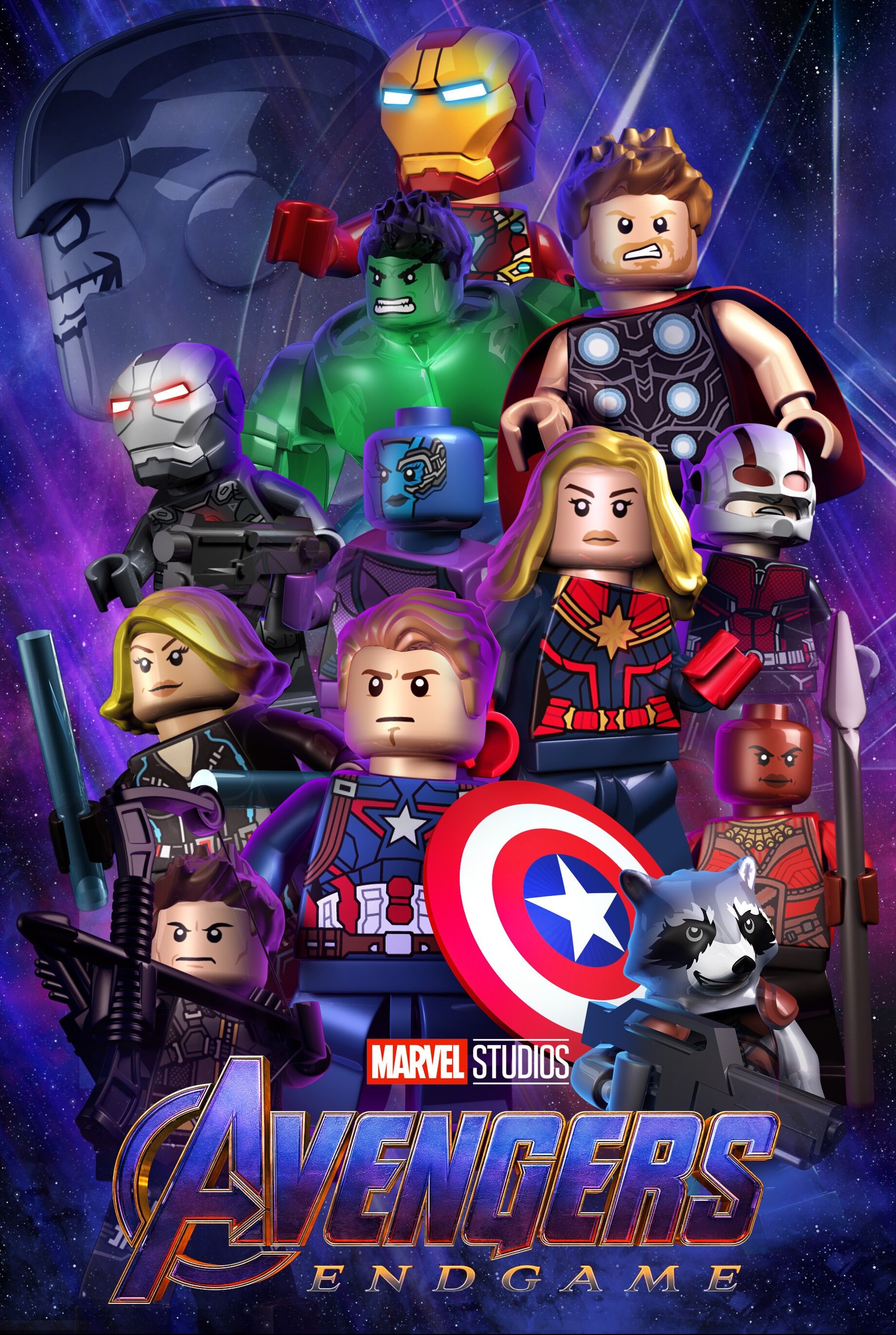 Lego Avengers Edgame Poster Etsy