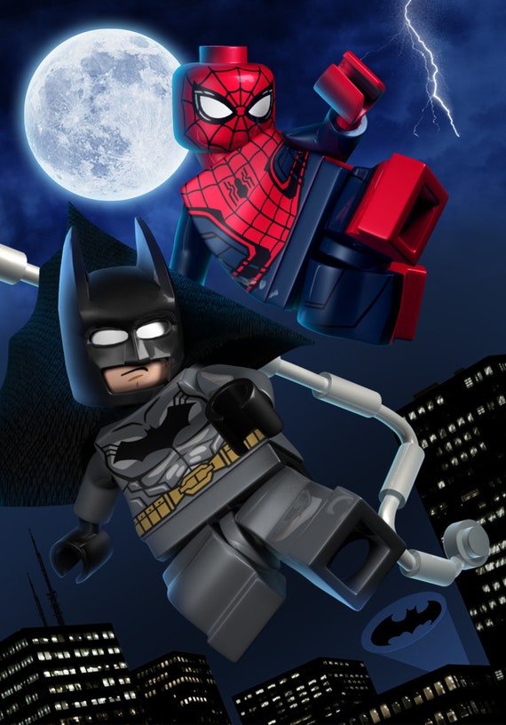 lego spider man poster