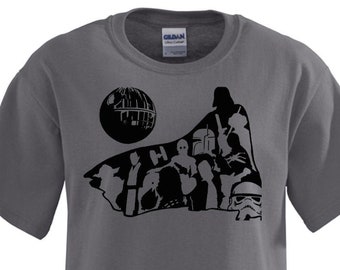 Star Wars - Linoleum Block Printed Shirt