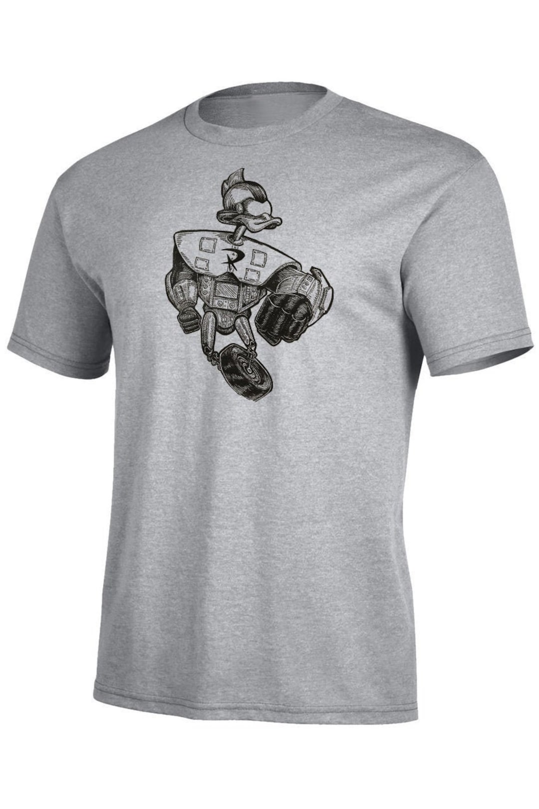 Gizmo Duck - Hand-pressed Block Printed T-shirt - Etsy