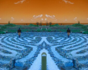 Labyrinth  - Blank Greeting Card