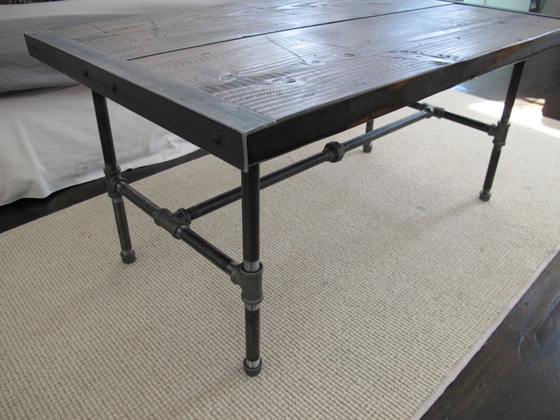 Rustic Wood Coffee Table Industrial Wood Coffee Table Reclaimed Wood Coffee Table