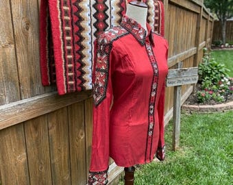 Western Show-Shirt und Satteldecke Set Rodeo Queen Horsemanship Apparel