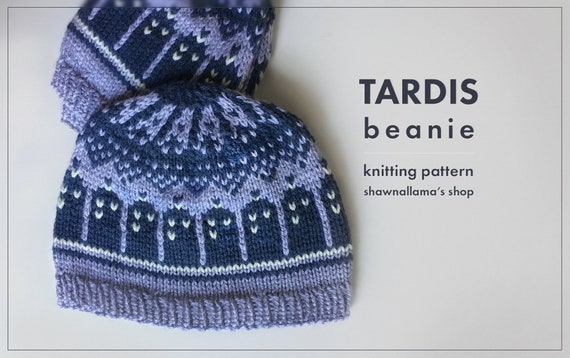 Tardis Knitting Pattern Tardis Knitting Pattern Tardis Hat Knitted By Me As A Birthday Gift