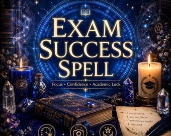 Exam Success Spell – Focus Energy, Clear Mind & Study Confidence