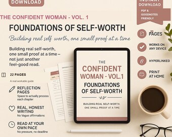The Confident Woman Vol 1 - Foundations of Self-Worth PDF Ebook | Instant Download | Personal Growth Gift