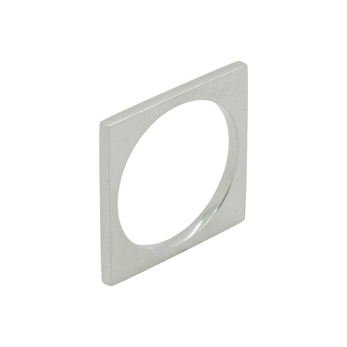 Stackable Square Rings Stackable Square Rings Geometric Square Silver Rings Colourful Acrylic ...