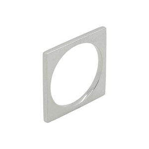 Stackable Square Rings Geometric Square Silver Rings Colourful Acrylic ...