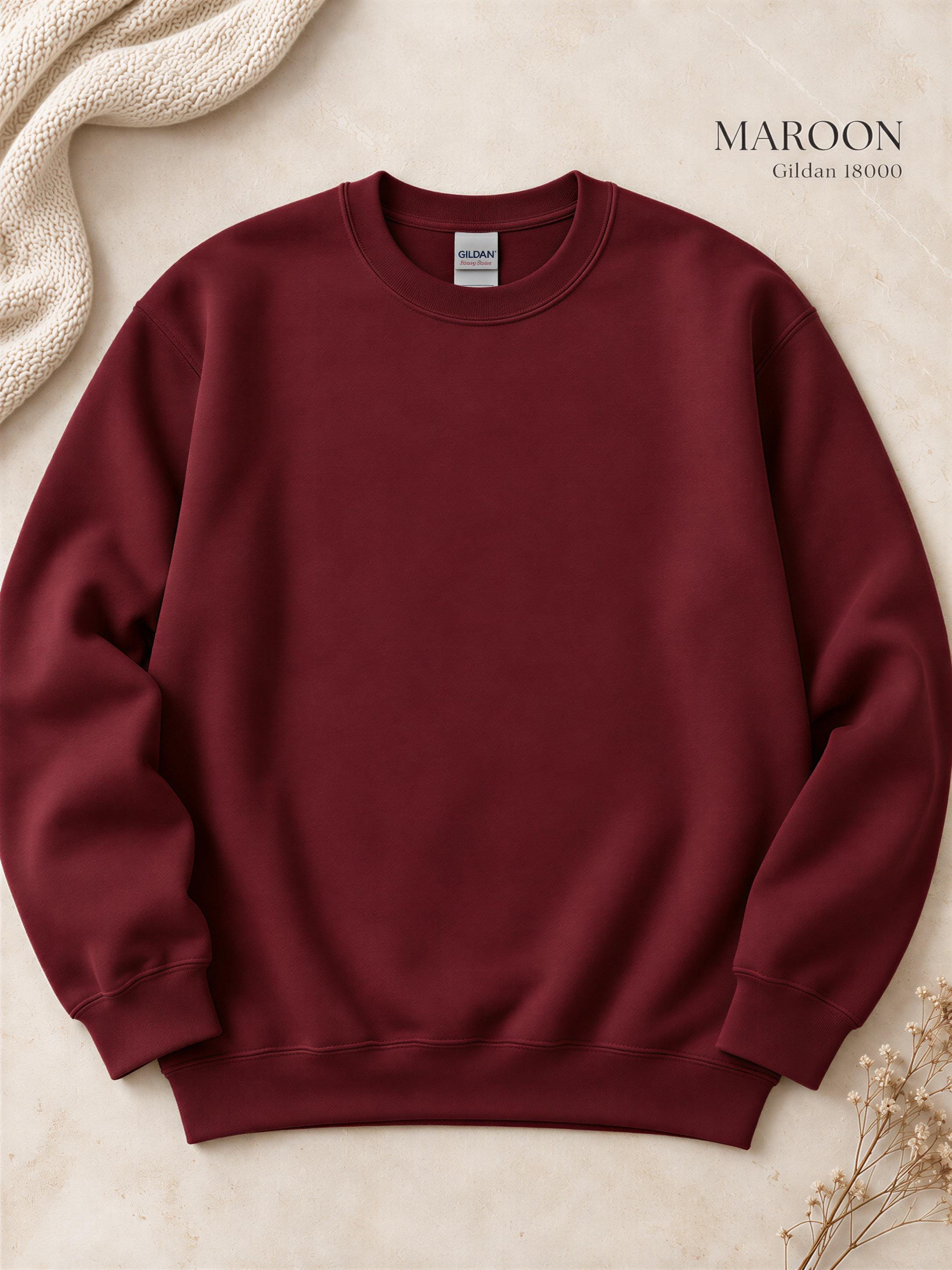 Burgundy Sweatshirt - Etsy