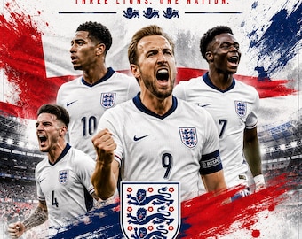 Englands fotbollsaffisch