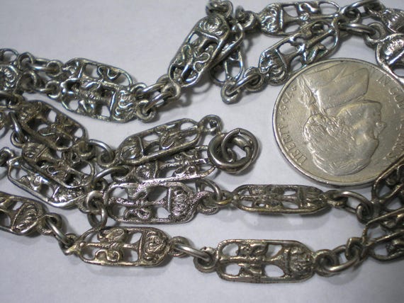 Vintage 800 Silver Coppini Maltese Cross Pendant … - image 4