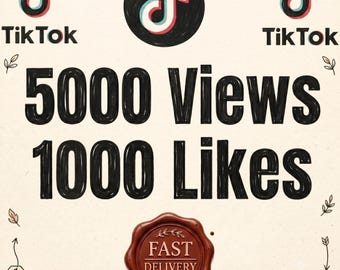 5000 TikTok-Aufrufe + 1000 TikTok-Likes | TikTok-Promotion | Wachstum in sozialen Medien | Steigerung der TikTok-Interaktionen | TikTok-Marketing