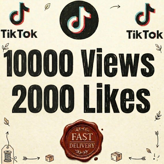 10000 TikTok Views + 2000 TikTok Likes | TikTok Promotion | Social Media Growth | TikTok Engagement Boost | TikTok Marketing
