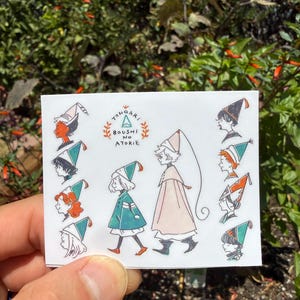 Coco & Qifrey Lineup Sticker | Witch Hat Atelier Inspired | Vinyl | Waterproof | Laptop Decal