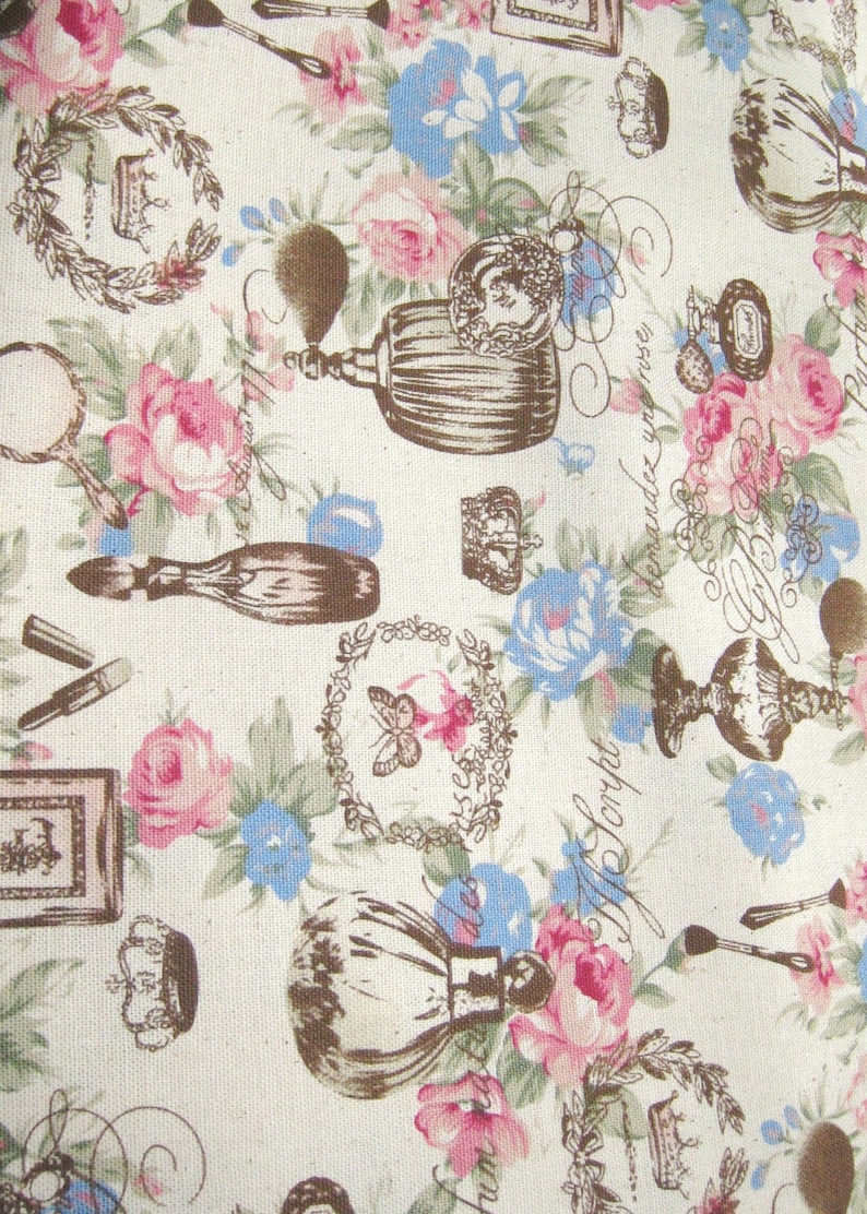 Perfume Bottle Fabric Cotton Fabric Fabric by the Yard Etsy