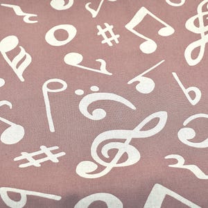 Music Notes Fabric, Music Fabric, Musician  Fabric, Cotton Fabric. Cream Music Note Fabric, Fabric by The  Yard, Medium Weight Cotton Fabric