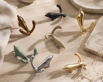 Dolphin Wall Hook, Nordic Coat Hanger, Creative Clothes Hook, Modern Home Storage Hardware