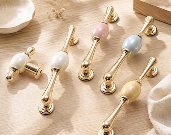 Ceramic Cabinet Handles, Drawer Pulls, Cute Kitchen Cabinet Knobs, Modern Wardrobe Handles