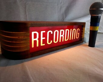 Red Recording Studio warning sign