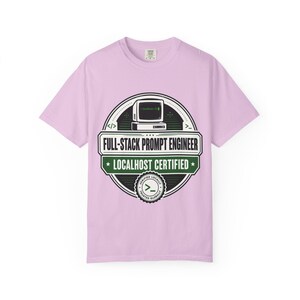 Full-Stack Prompt Engineer Professional T-Shirt | Retro Computer Abzeichen Bild 12