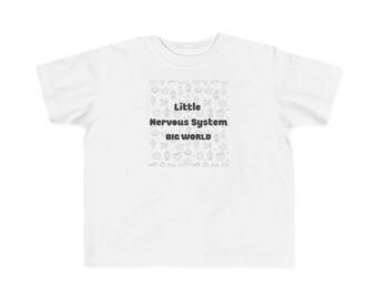 Little Nervous System Big World Toddler Shirt | Sensitive Kid Tee | Neurodiversity Gift