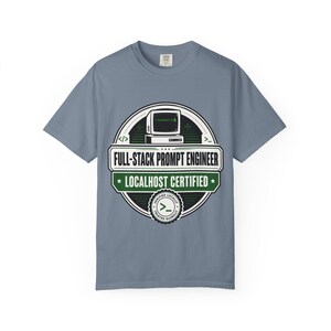Full-Stack Prompt Engineer Professional T-Shirt | Retro Computer Abzeichen Bild 10